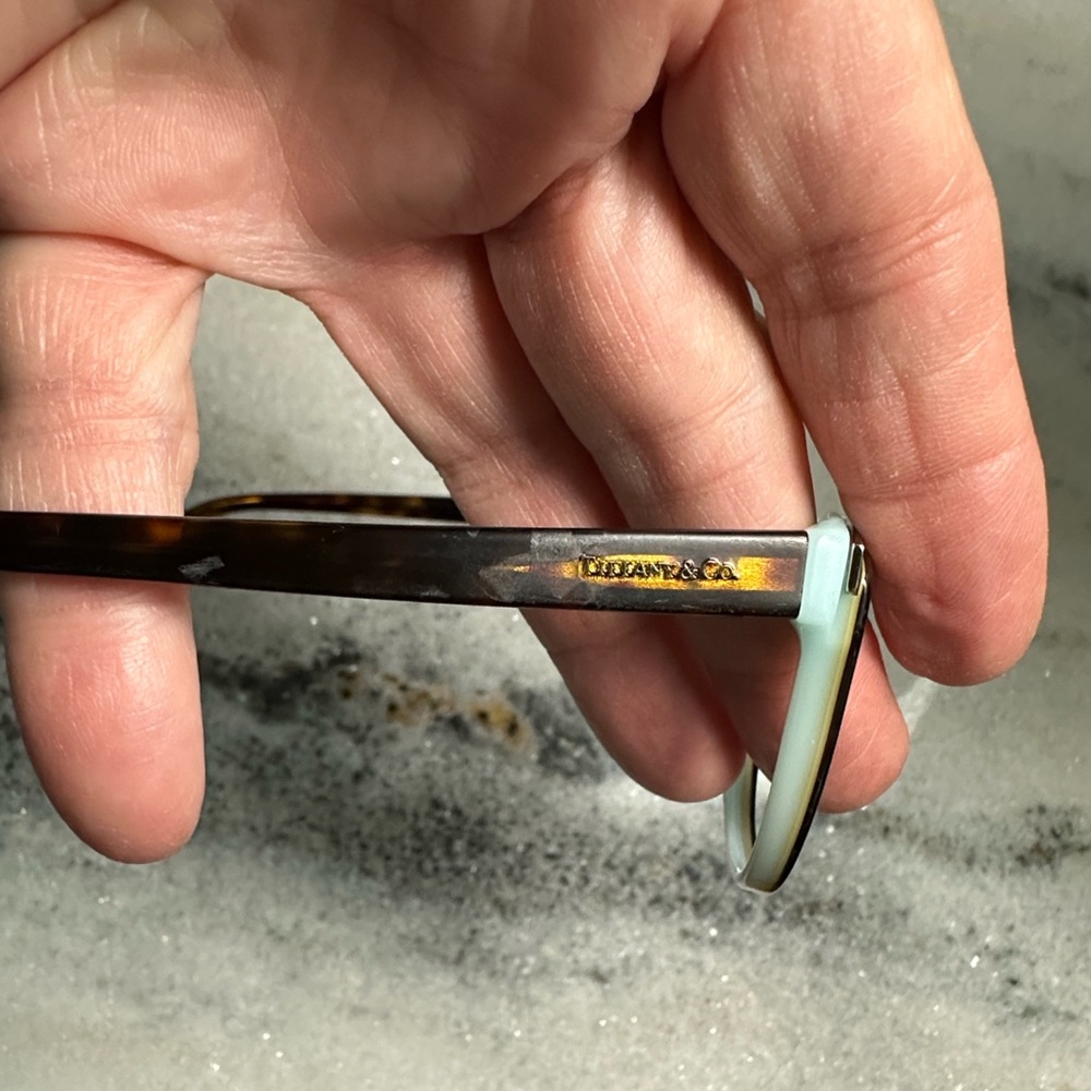 Tiffany & Co. Havana on Blue 54mm Glasses - Picture 5 of 10